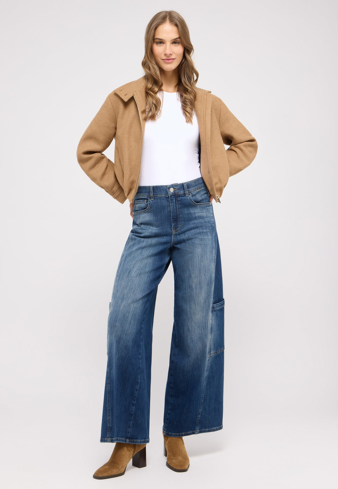 LIVA SEAM CARGO, mid blue dirty used destroyed 33288 Bild 4