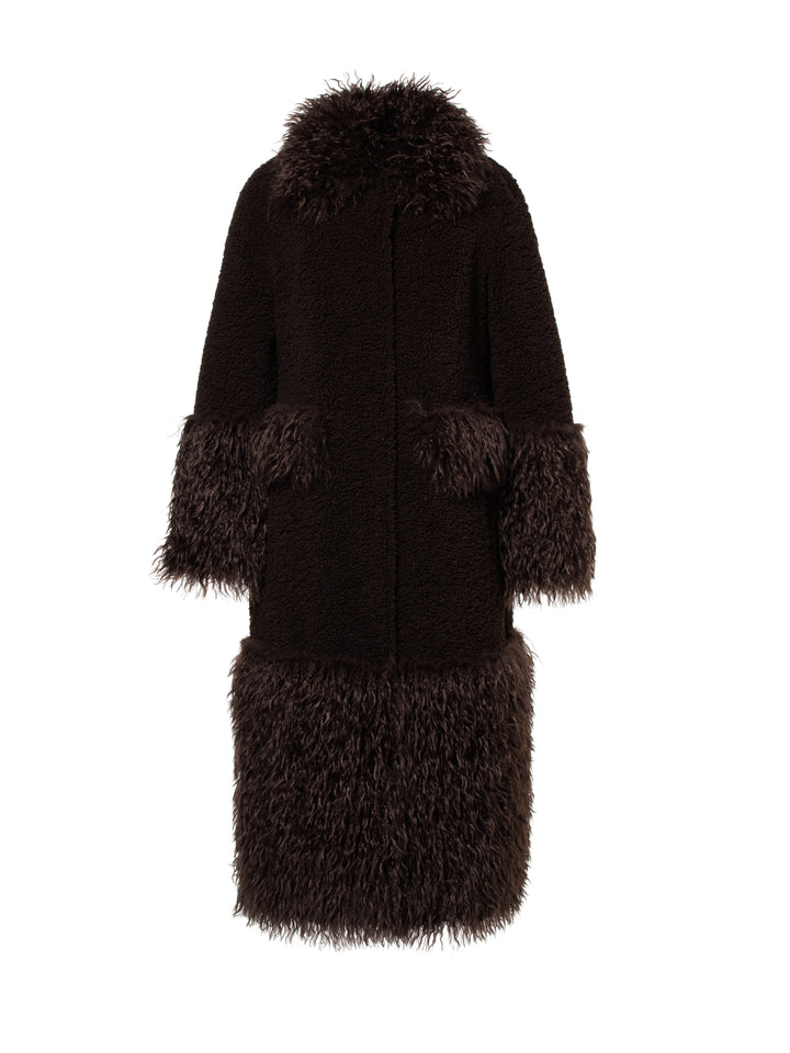 SIENNA long coat, dark chocolate 2980 Bild 1