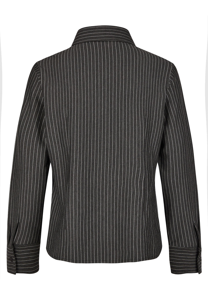 BLOUSE, ANTHRA MEL STRIPE 010-4104M1 Bild 2