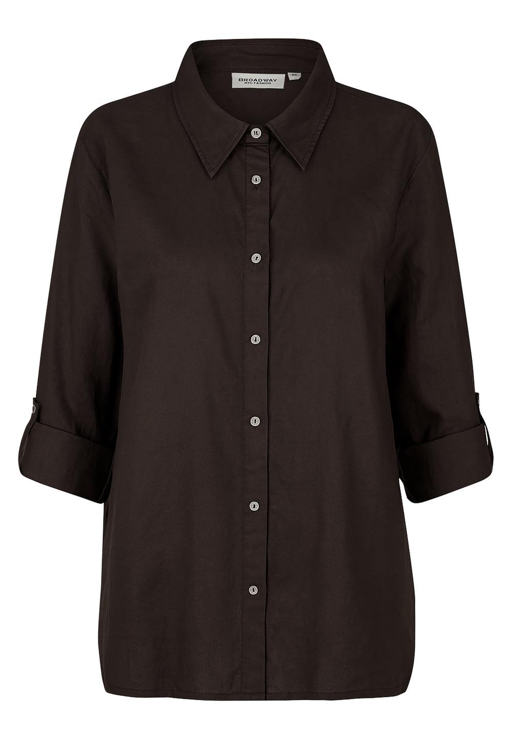 BLOUSE, DARK CHOCOLATE SOLID 201-131402 Bild 2