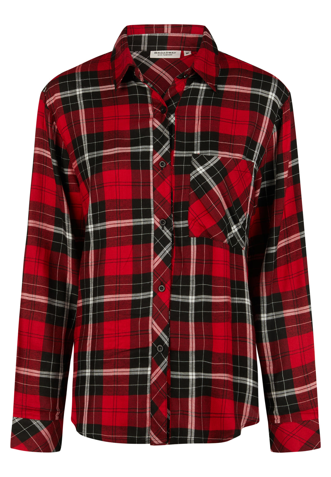 BLOUSE, DARK RED CHECK 601-155703 Bild 1
