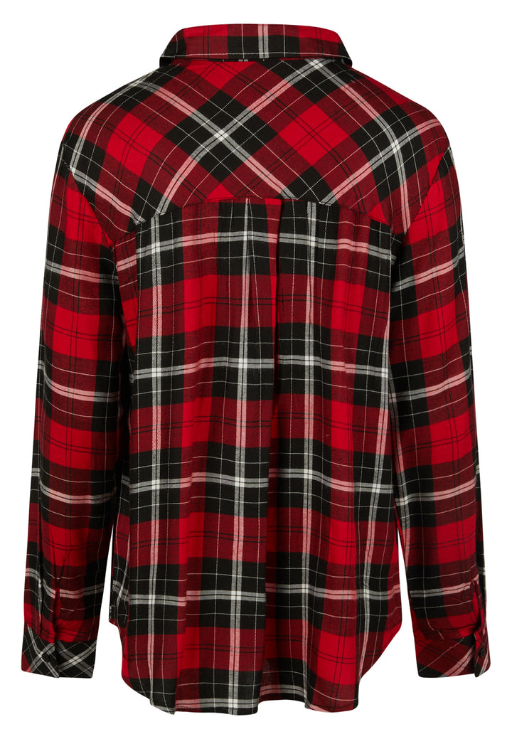 BLOUSE, DARK RED CHECK 601-155703 Bild 2