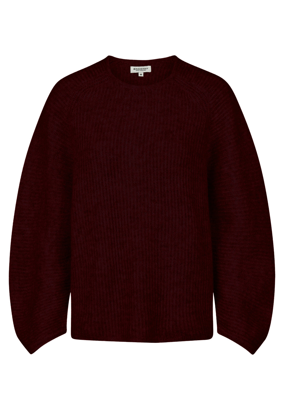 SWEATER, BURGUNDY MELANGE 601-1617ME Bild 1