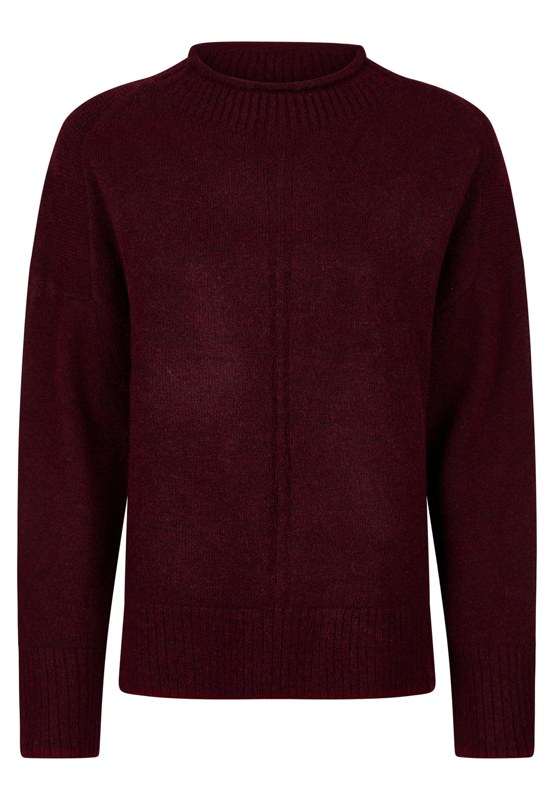 SWEATER, BURGUNDY MELANGE 601-1617ME Bild 1