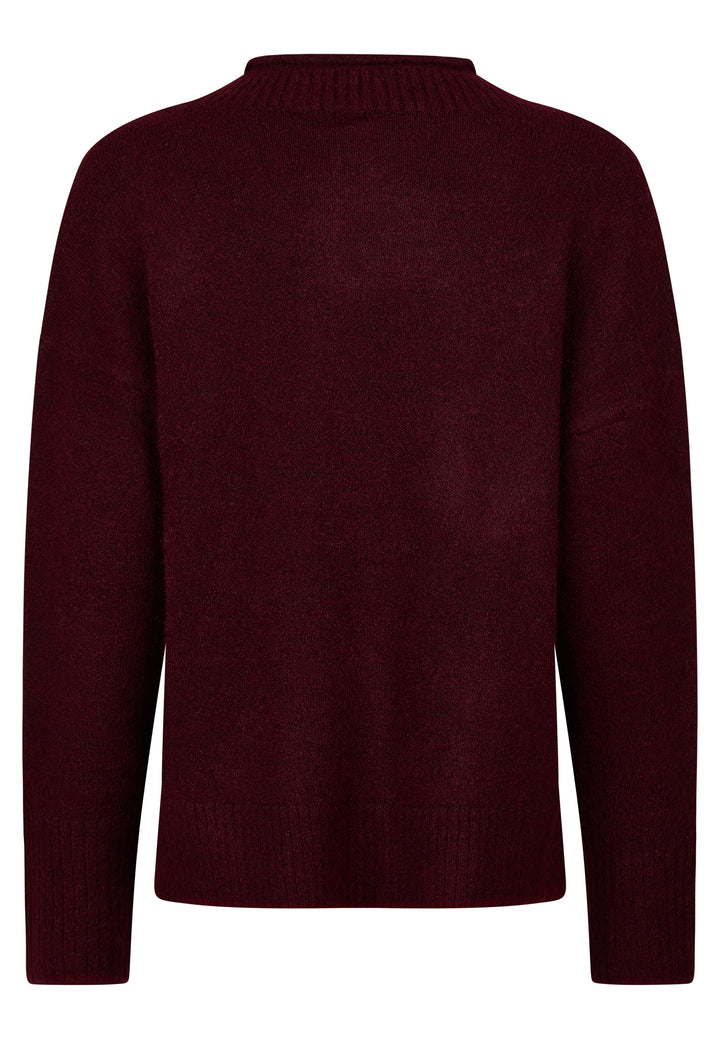SWEATER, BURGUNDY MELANGE 601-1617ME Bild 2