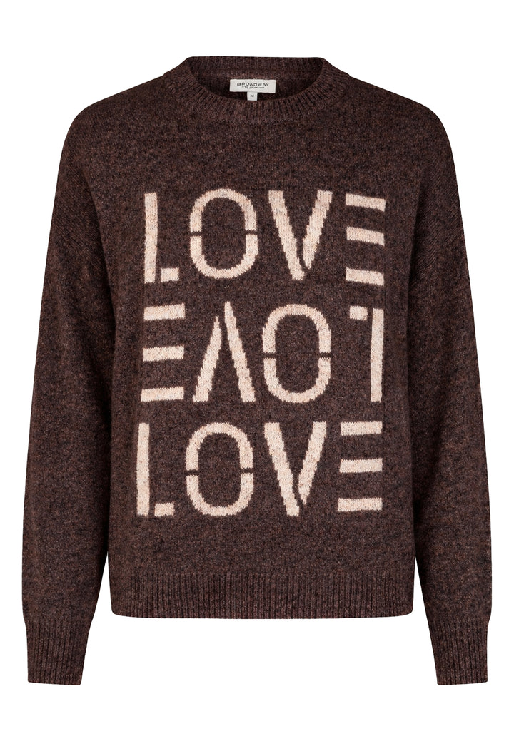SWEATER, CHOCOLATE PLUM MELANGE 201-1110ME Bild 1