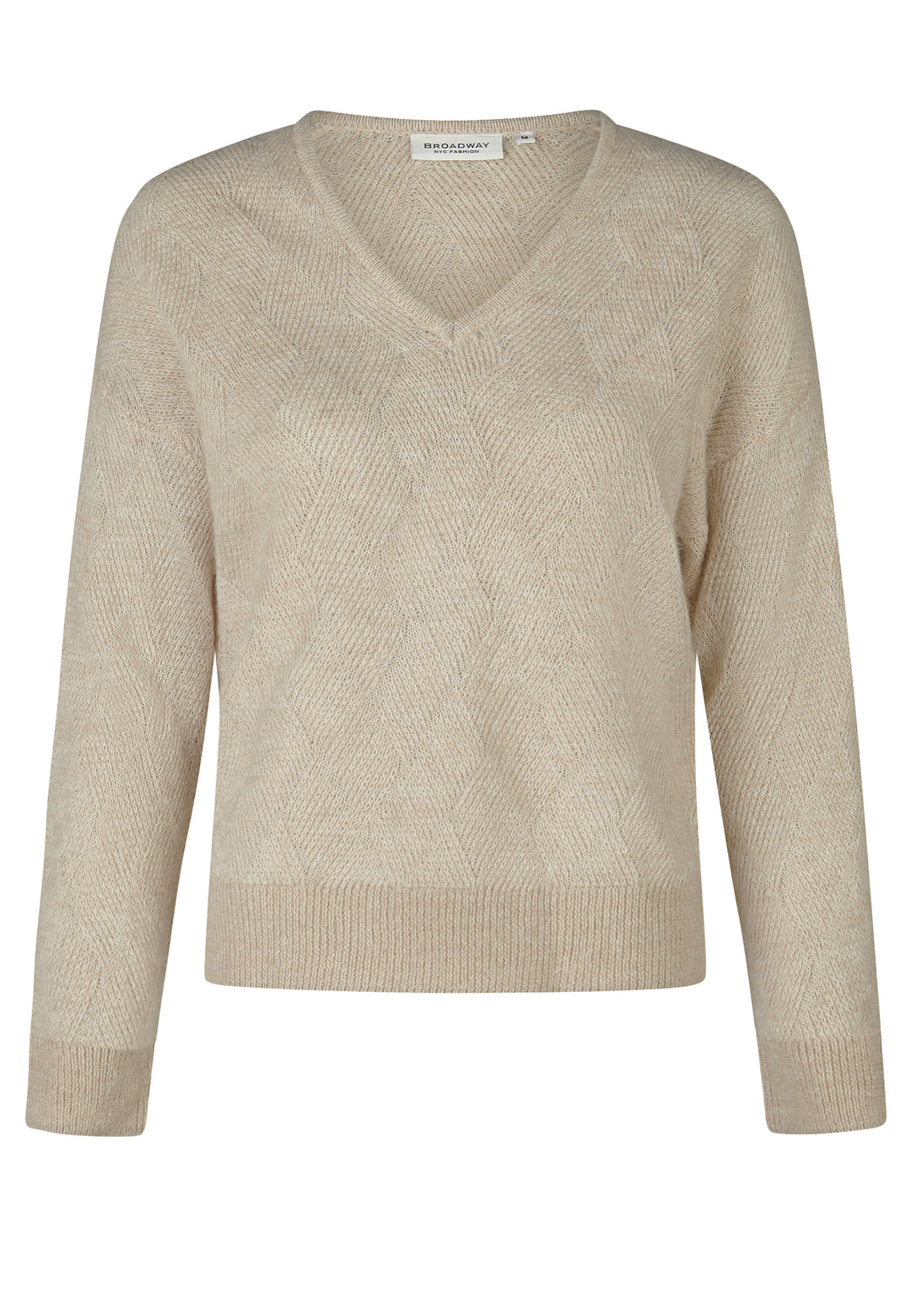 SWEATER, GOLDEN BEIGE MELANGE 231-1304ME Bild 1