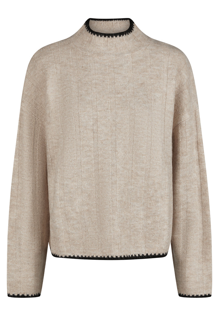 SWEATER, LT CAMEL BEIGE MEL 120-1328ME Bild 1