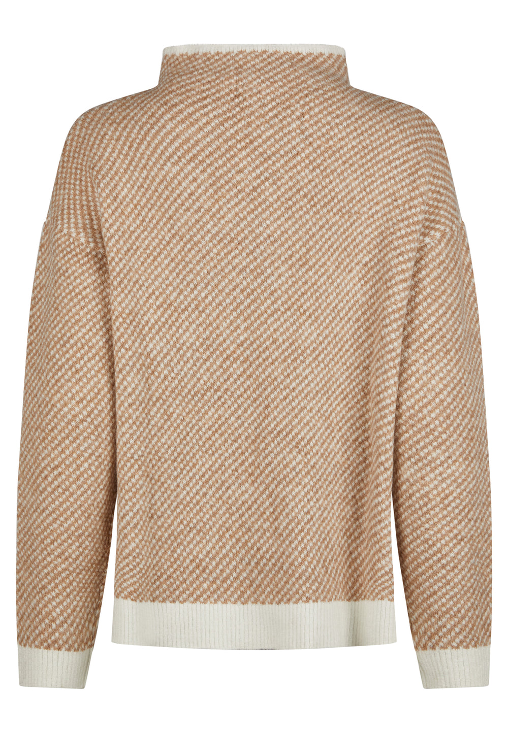 SWEATER, LT CAMEL BEIGE STRIPE 120-132801 Bild 2