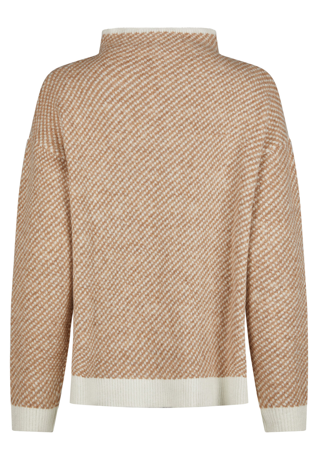 SWEATER, LT CAMEL BEIGE STRIPE 120-132801 Bild 2