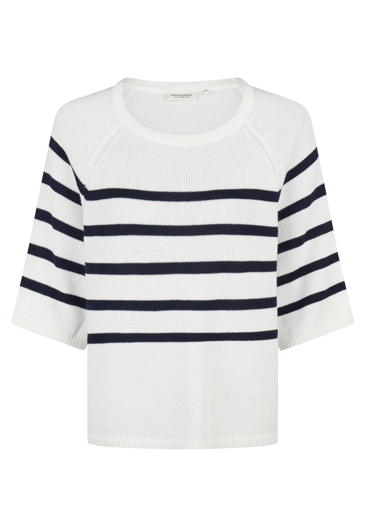 SWEATER, SOFT WHITE STRIPE 101-060601 Bild 1
