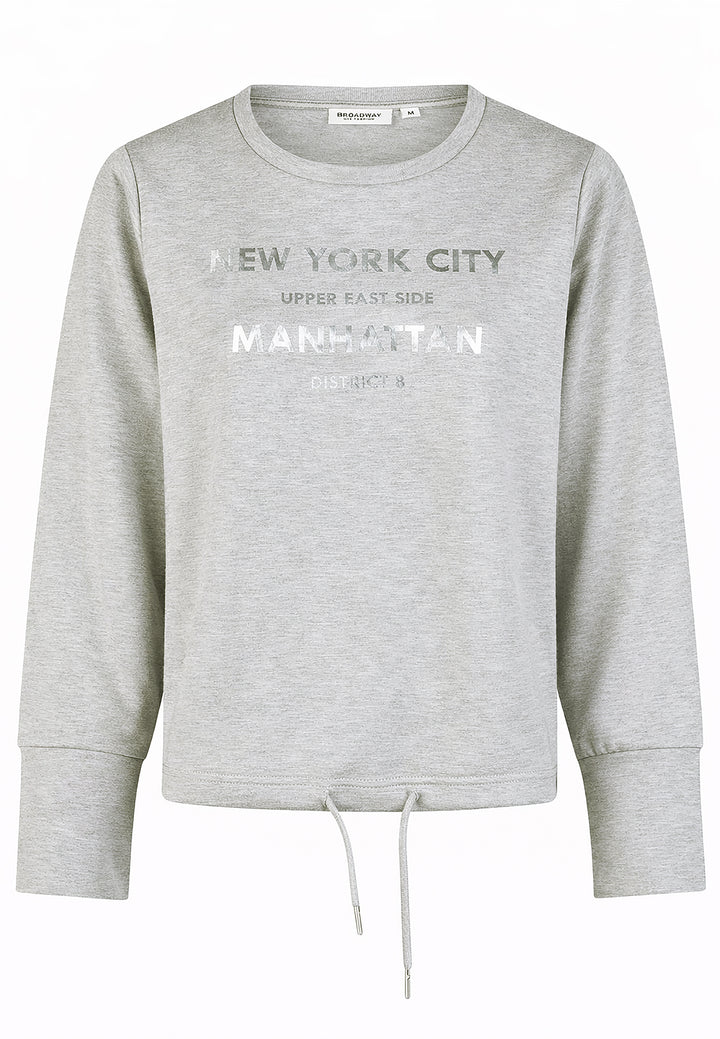 SWEATSHIRT, LIGHT GREY MELANGE 050-4201ME Bild 1