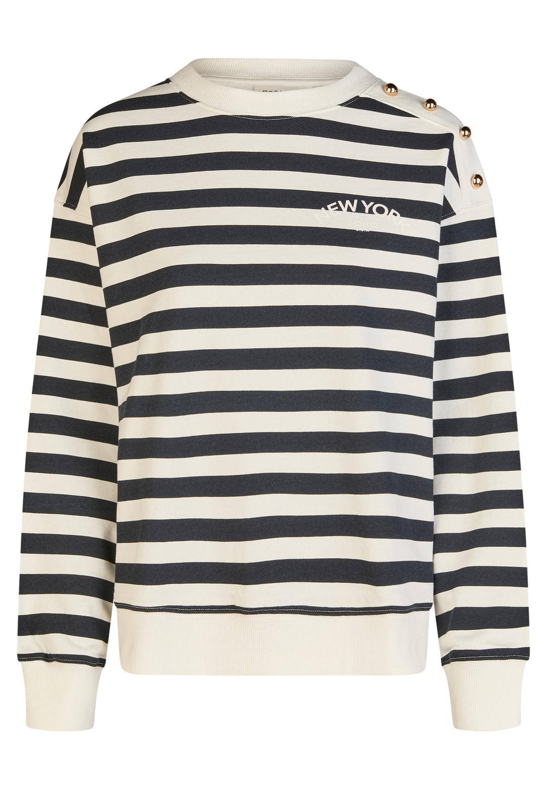SWEATSHIRT, NAVY BLUE STRIPE 402-392403 Bild 1