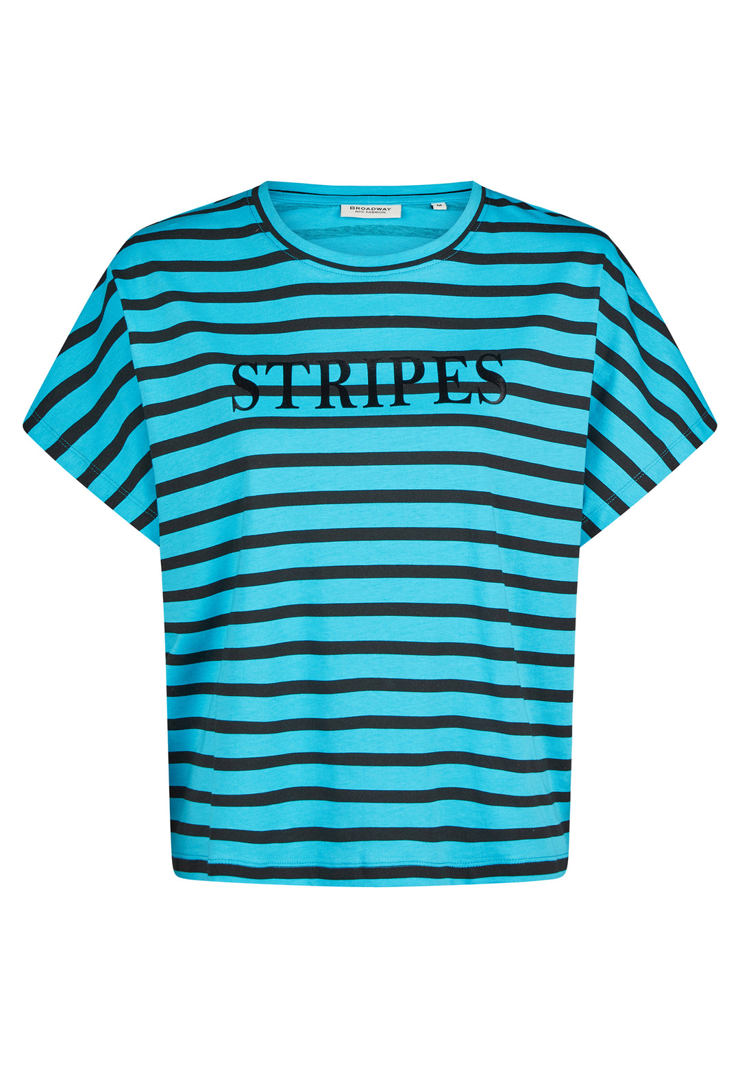 T-SHIRT, AQUA BLUE STRIPED 420-472501 Bild 1