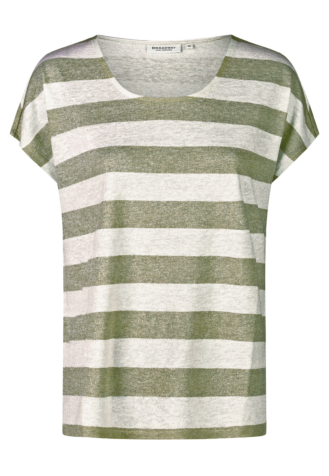 T-SHIRT, KHAKI GREEN STRIPE 301-051401 Bild 1