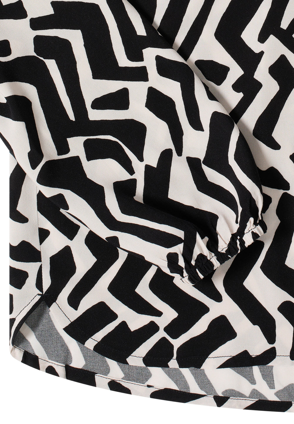 2 Color Printed Blouse, light greige 27089 Bild 2