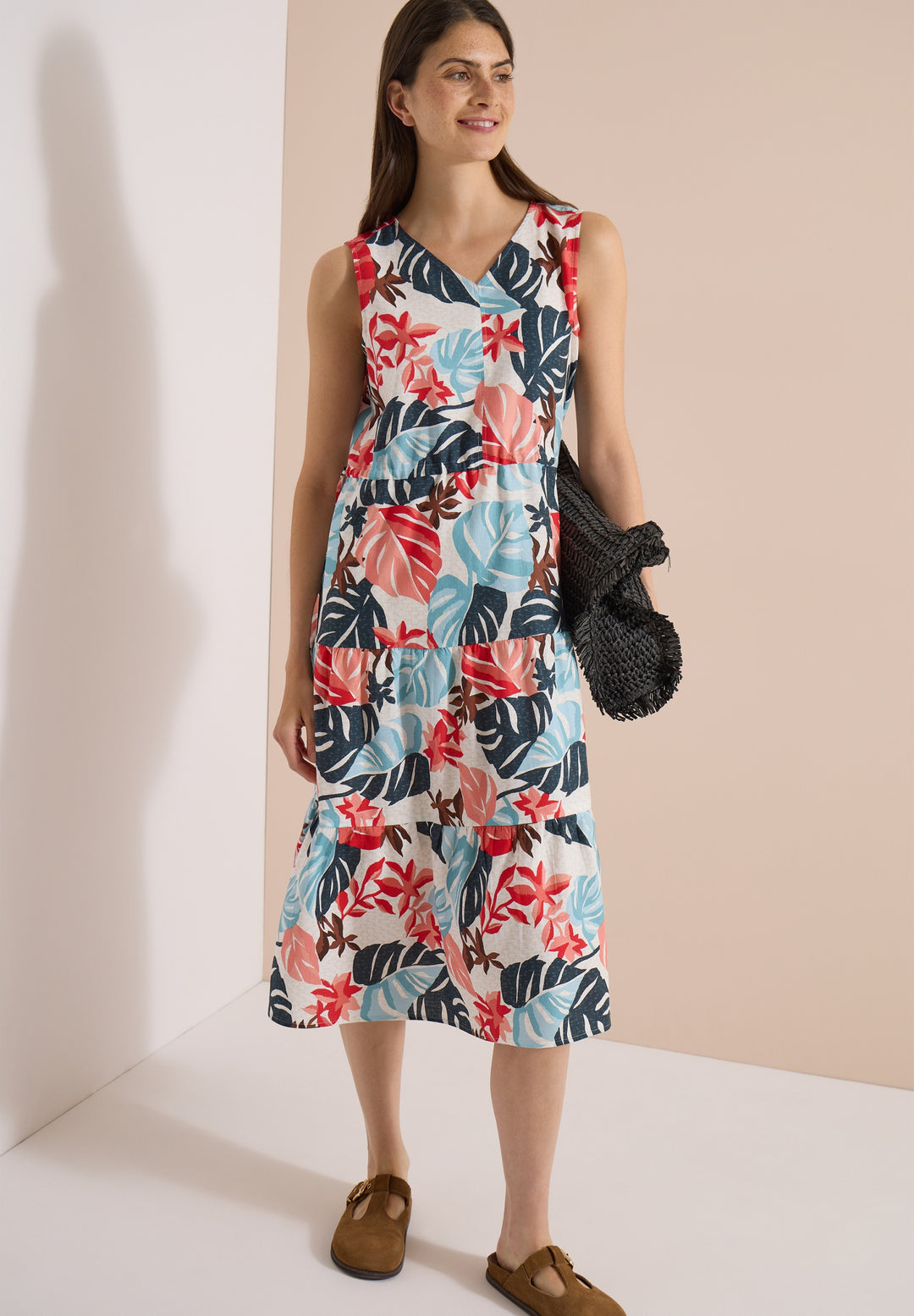 AOP Cotton Slup Dress, light alabaster white 32259 Bild 5
