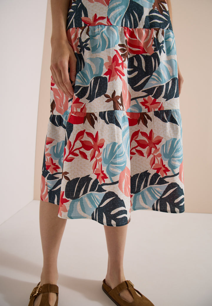 AOP Cotton Slup Dress, light alabaster white 32259 Bild 6