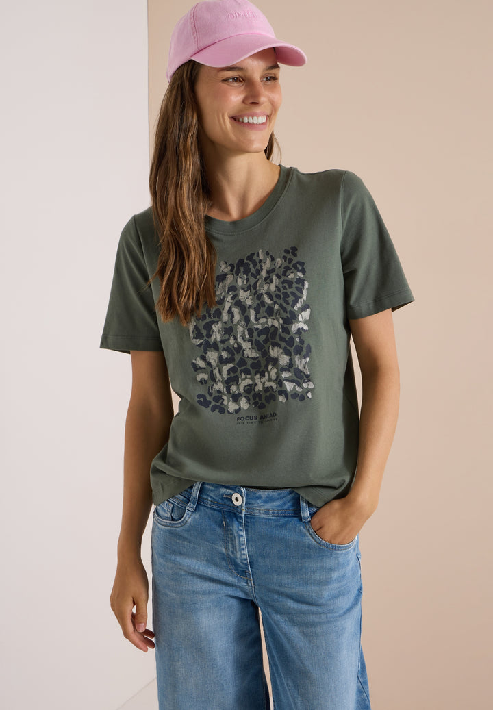 Basic Leo FP T-Shirt, dried olive green 37798 Bild 3