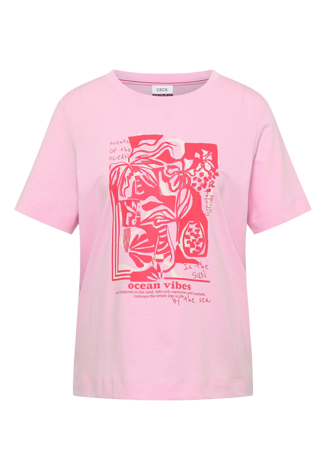 Big Leaves FP T-Shirt, light blush rose 37600 Bild 1