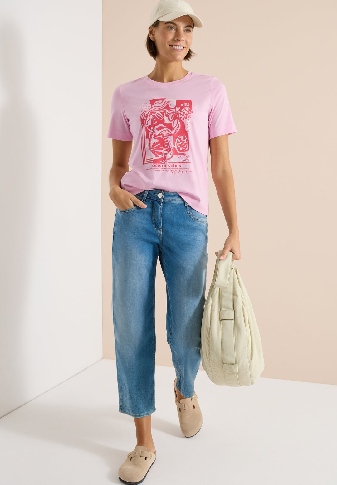 Big Leaves FP T-Shirt, light blush rose 37600 Bild 3