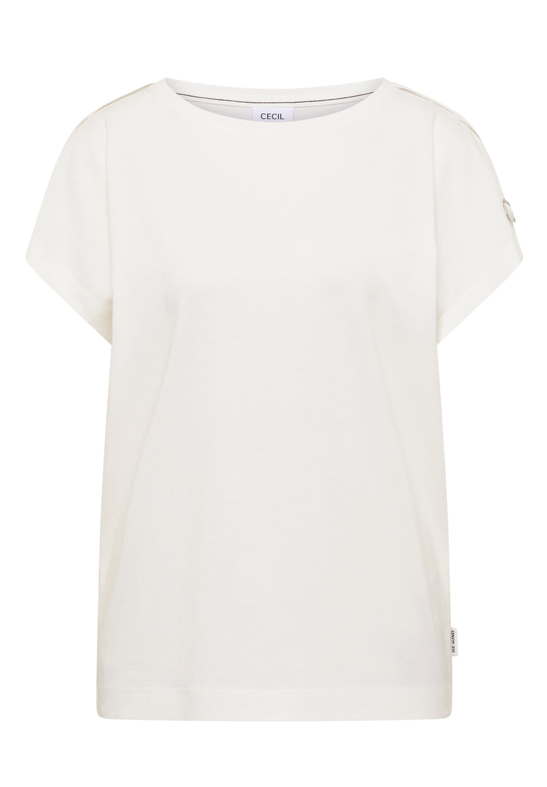 Buckle Detail Shoulder Shirt, vanilla white 13474 Bild 1