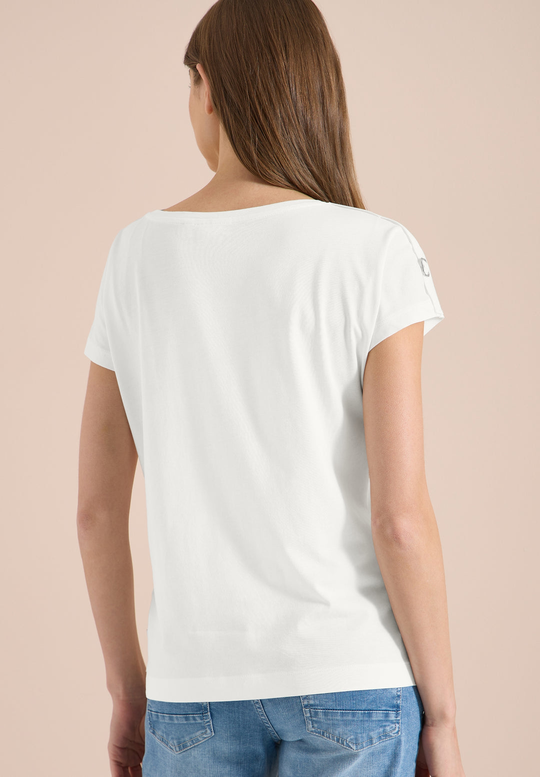 Buckle Detail Shoulder Shirt, vanilla white 13474 Bild 4