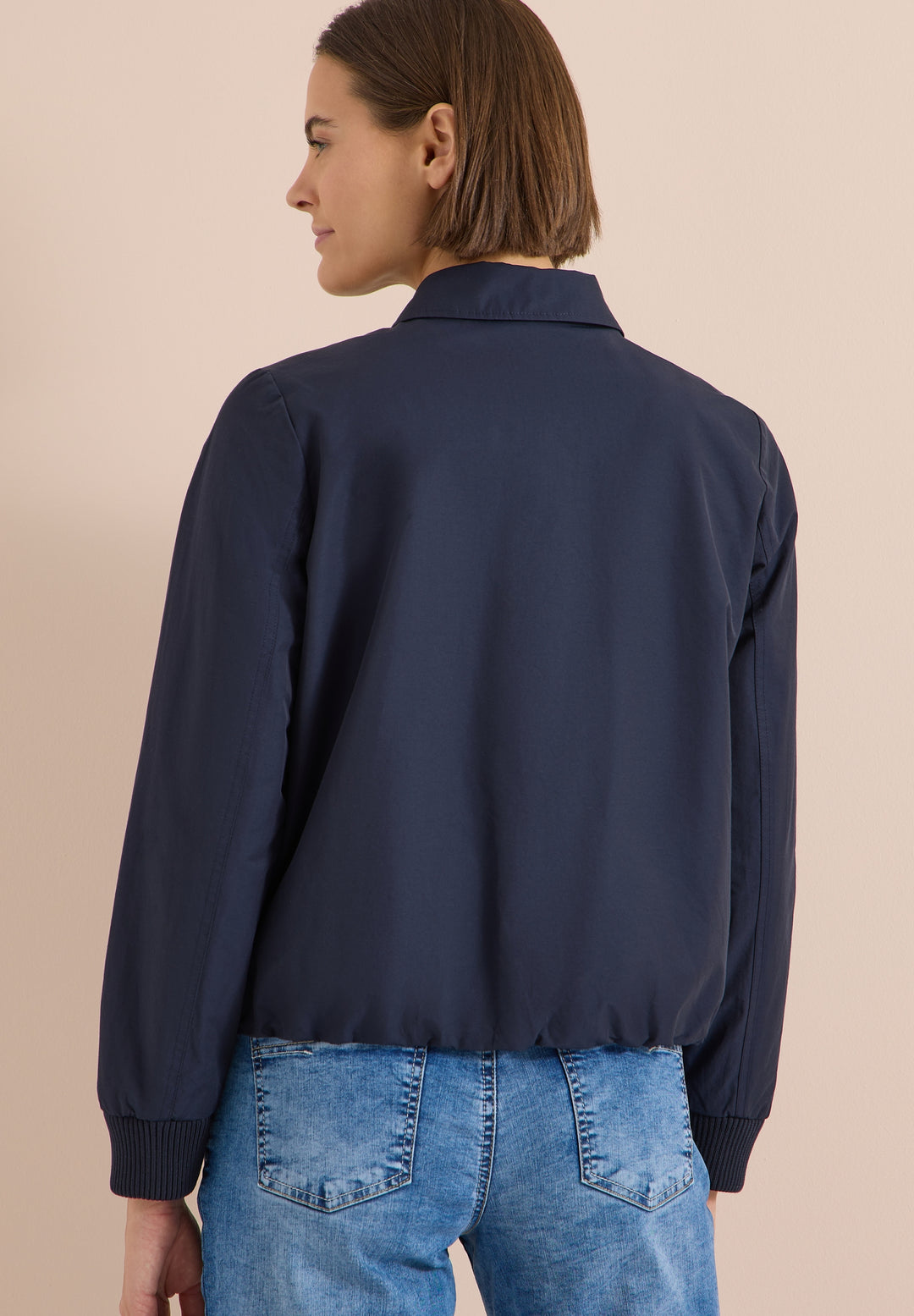 Cotton Blouson with collar, urban dark blue 16831 Bild 4