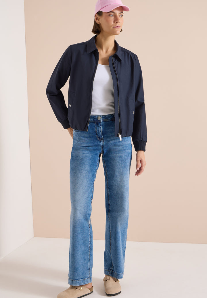 Cotton Blouson with collar, urban dark blue 16831 Bild 5