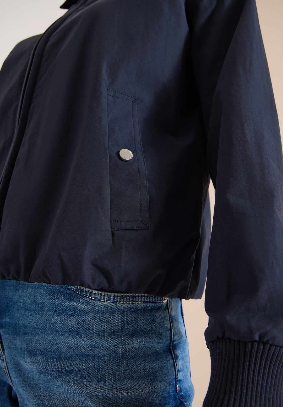 Cotton Blouson with collar, urban dark blue 16831 Bild 6