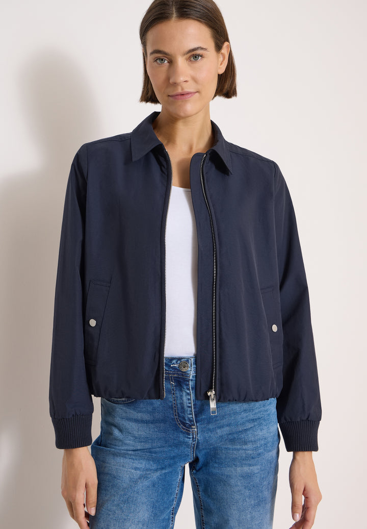 Cotton Blouson with collar, urban dark blue 16831 Bild 7