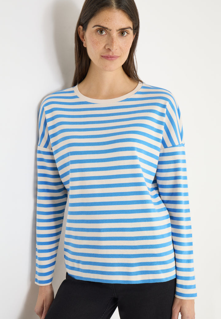 Full-needle Stripe T-Shirt, fountain blue 27372 Bild 6