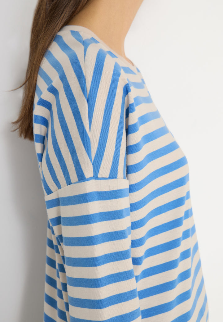 Full-needle Stripe T-Shirt, fountain blue 27372 Bild 7