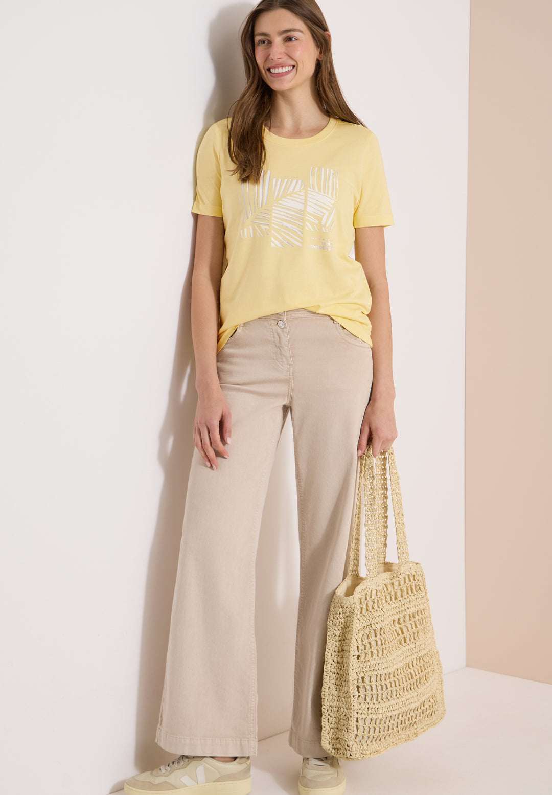 Leaves FP T-Shirt, buttermilk yellow 37660 Bild 5