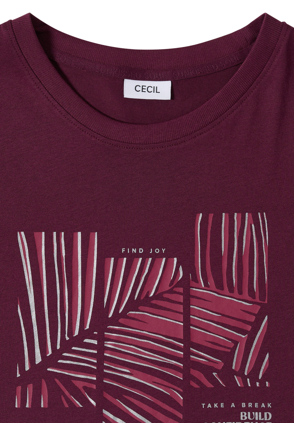 Leaves FP T-Shirt, sweet grape red 37590 Bild 2