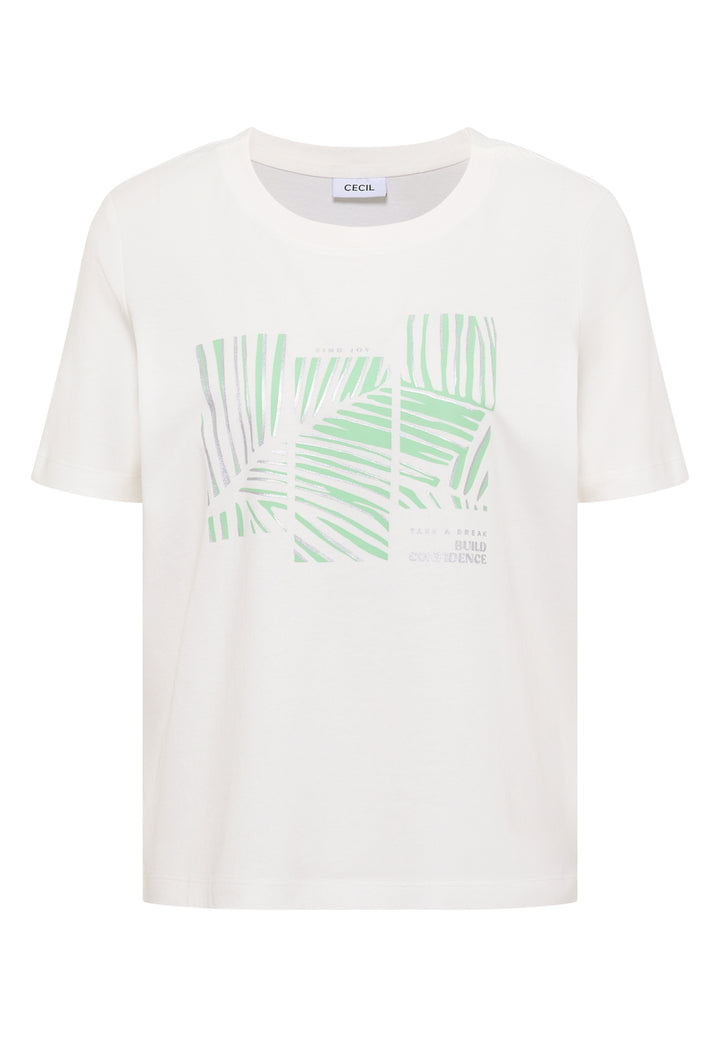 Leaves FP T-Shirt, vanilla white 33474 Bild 1