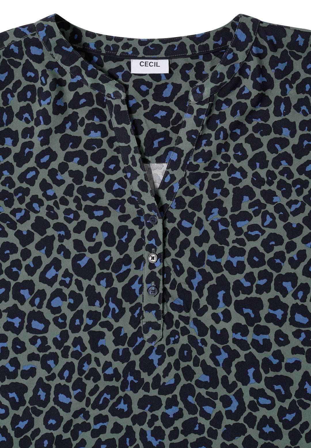 Leo AOP Blouse, dried olive green 37798 Bild 2