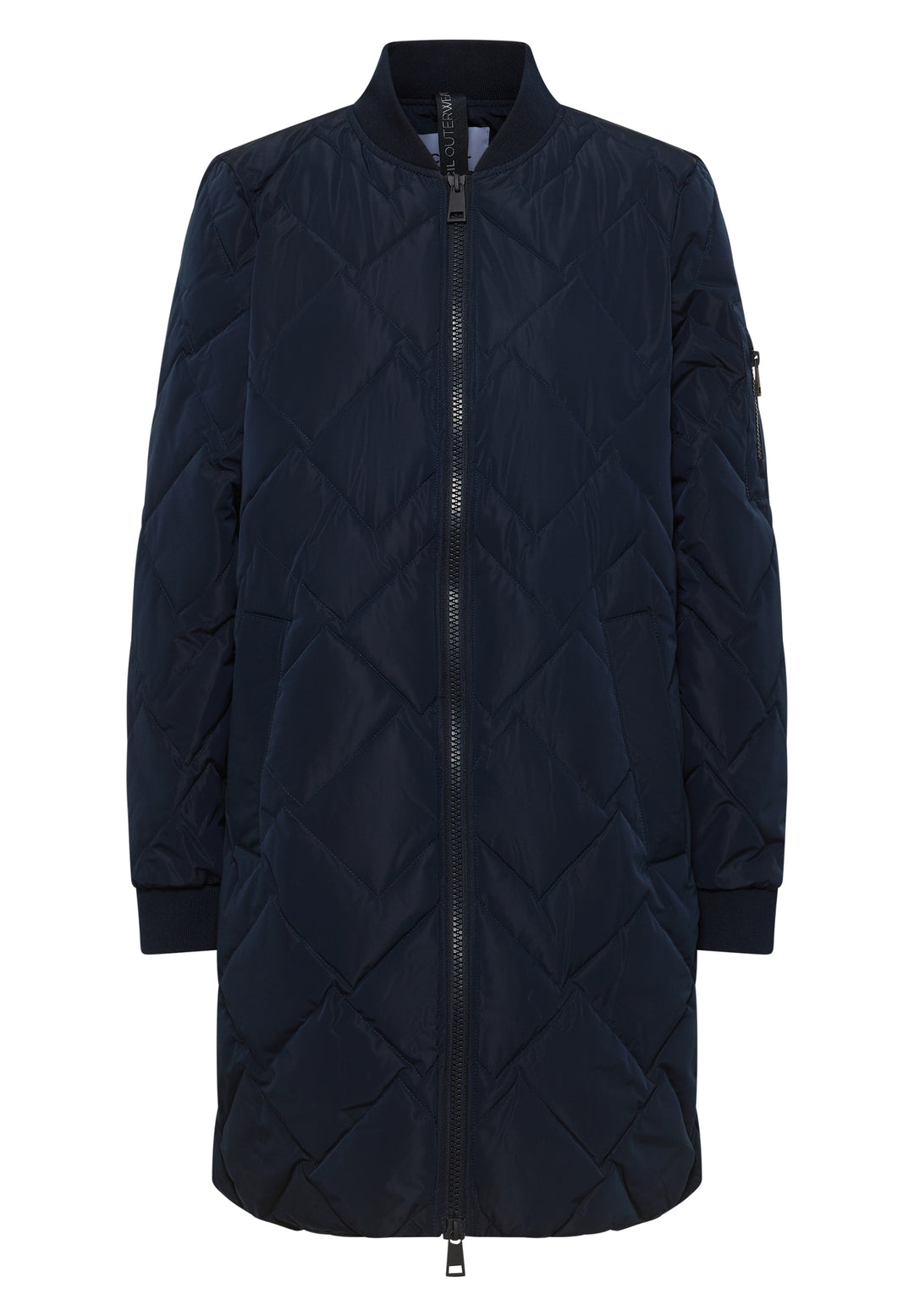 Long Blouson Coat, dark navy blue 15631 Bild 1