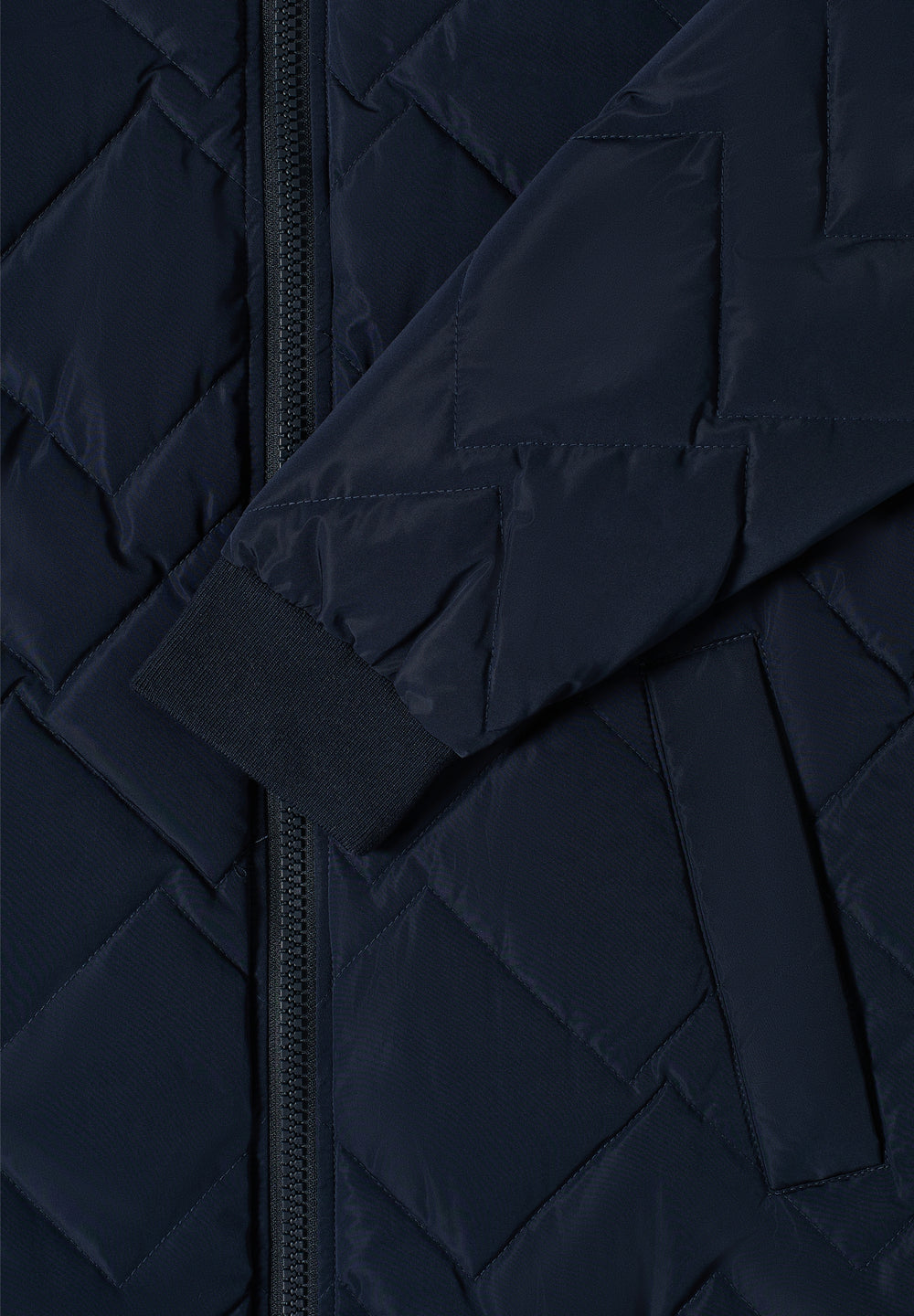 Long Blouson Coat, dark navy blue 15631 Bild 2