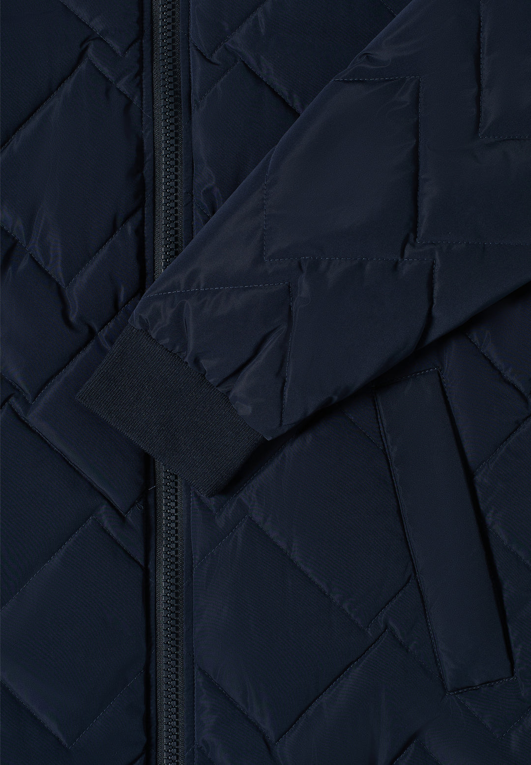 Long Blouson Coat, dark navy blue 15631 Bild 2