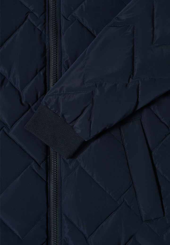 Long Blouson Coat, dark navy blue 15631 Bild 2