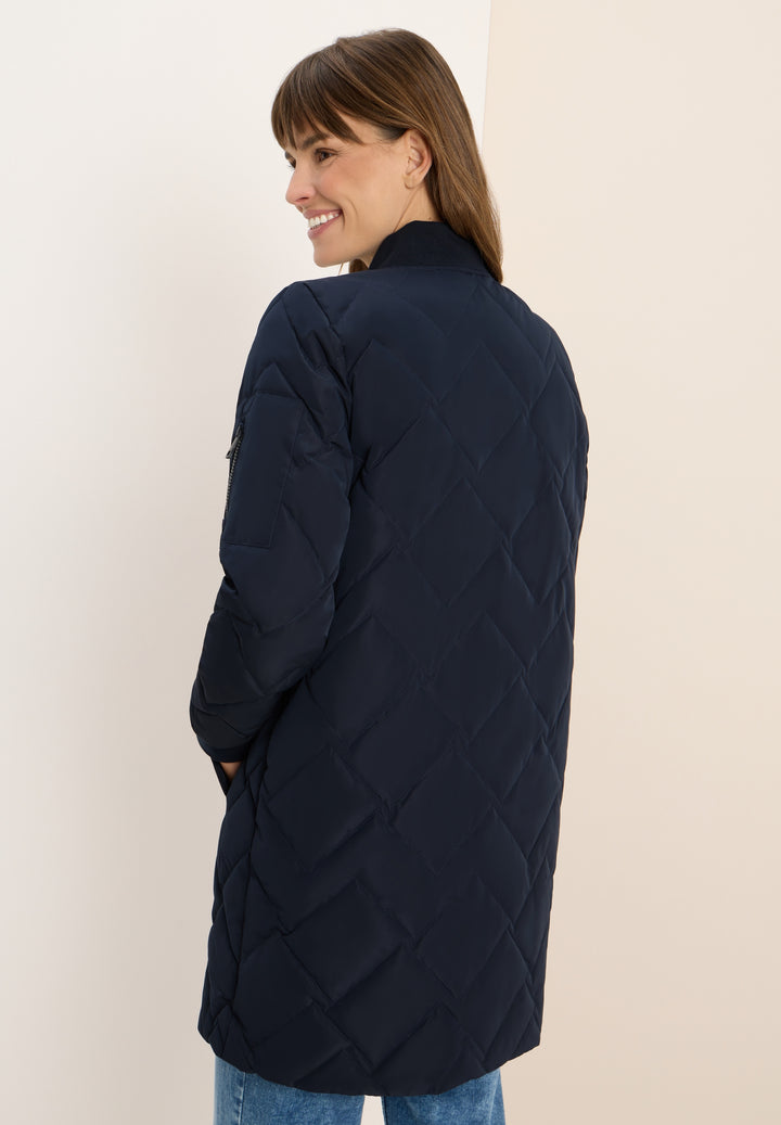 Long Blouson Coat, dark navy blue 15631 Bild 4