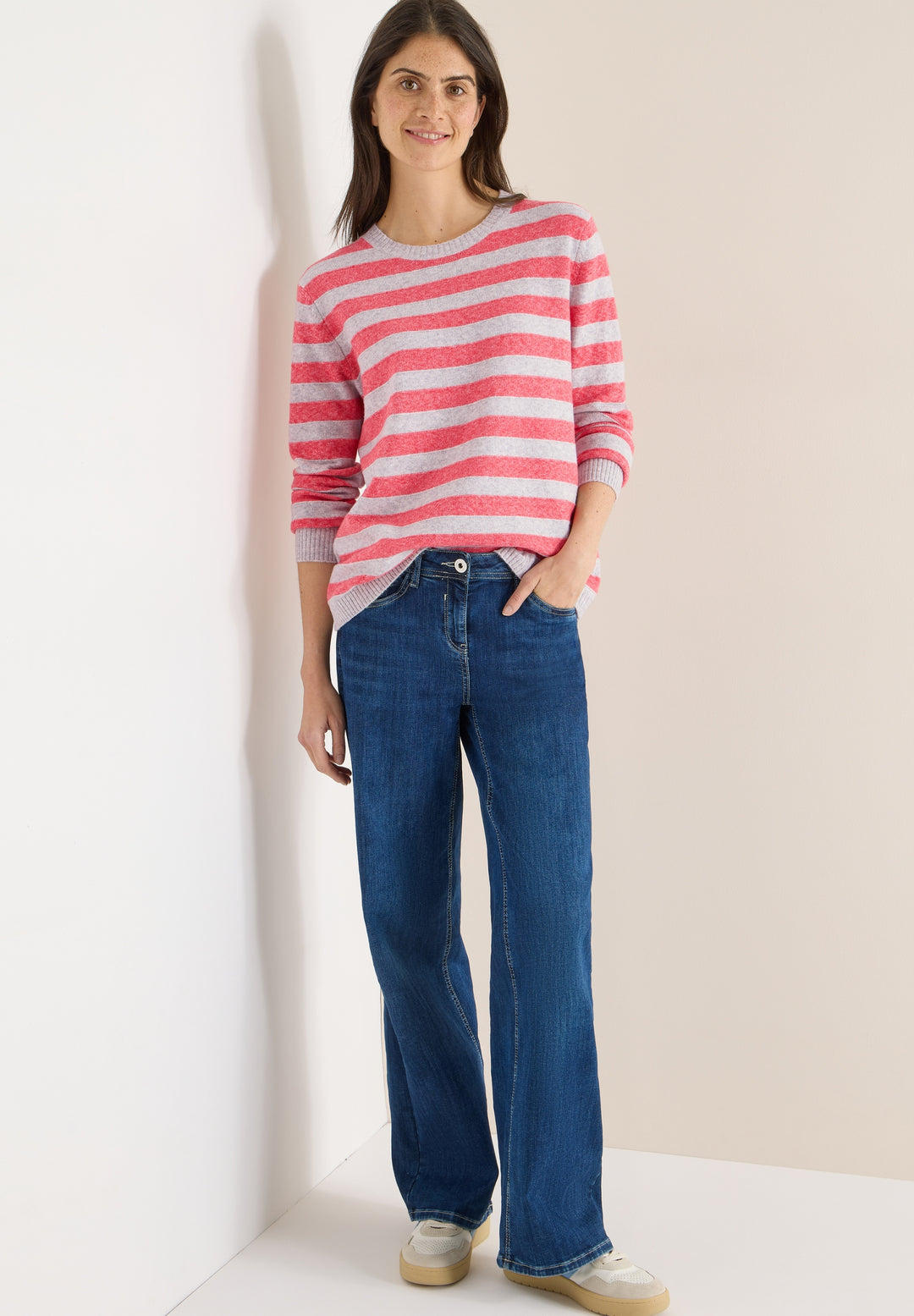 Melange structure Stripe, pumkin orange 26709 Bild 5