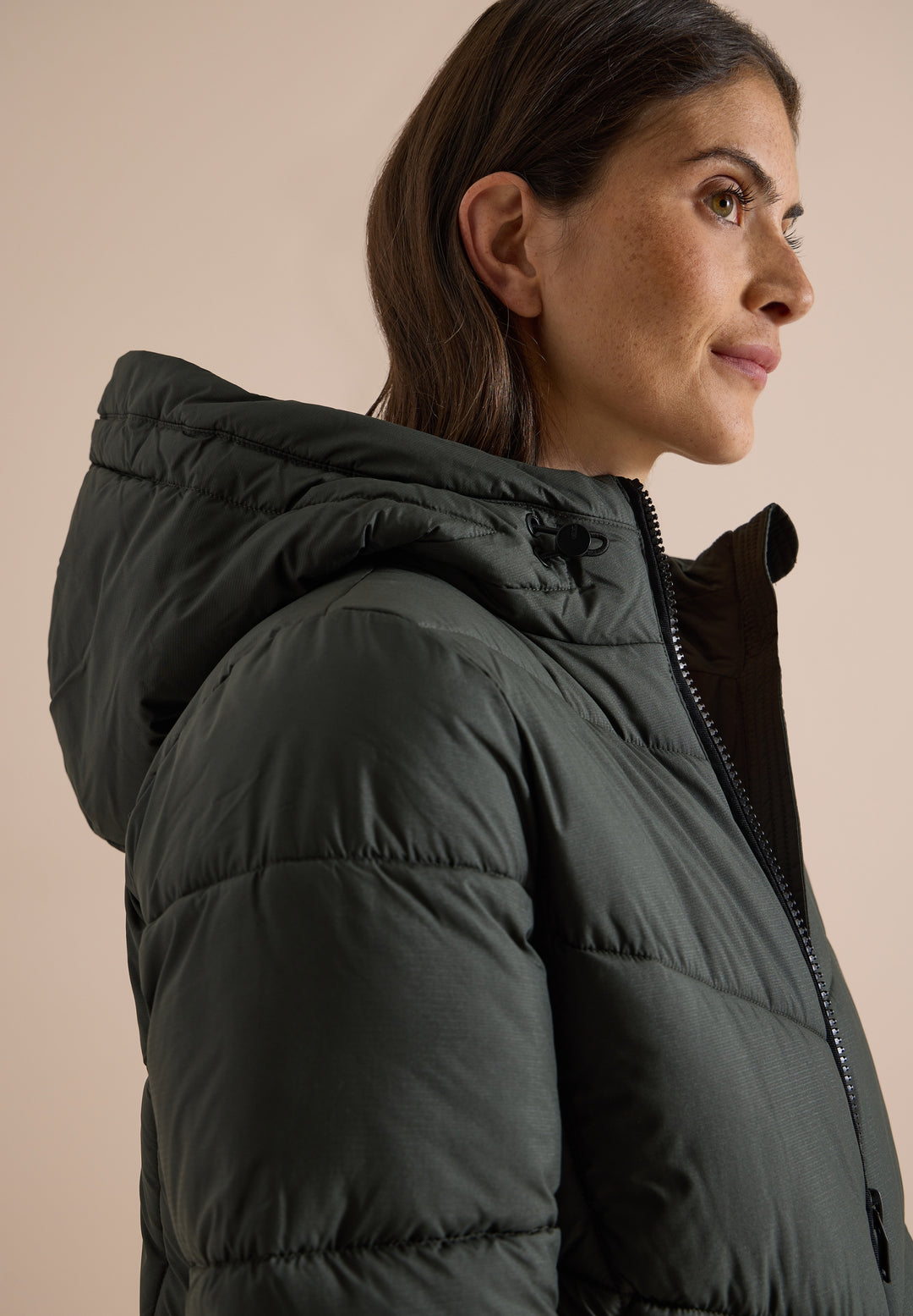 Midi Puffer Jacket, olive night 17756 Bild 7