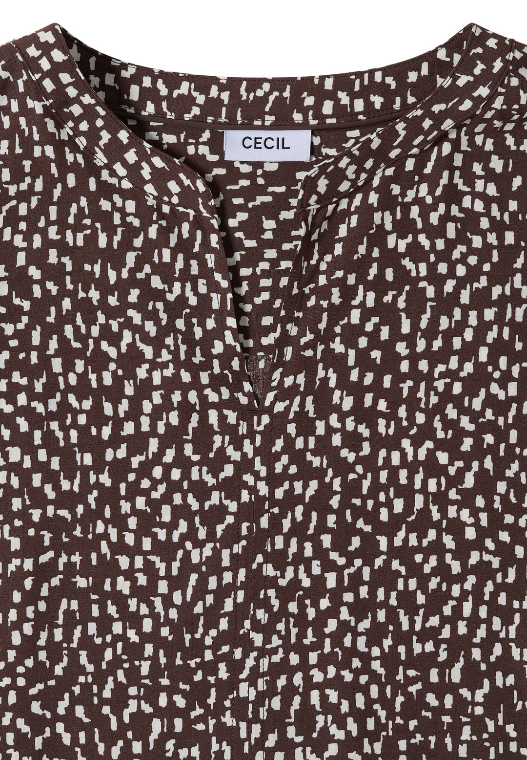 Minimal Print Blouse, brown cacao 27673 Bild 2