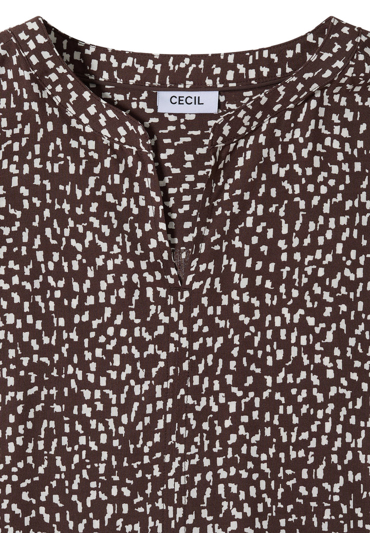 Minimal Print Blouse, brown cacao 27673 Bild 2