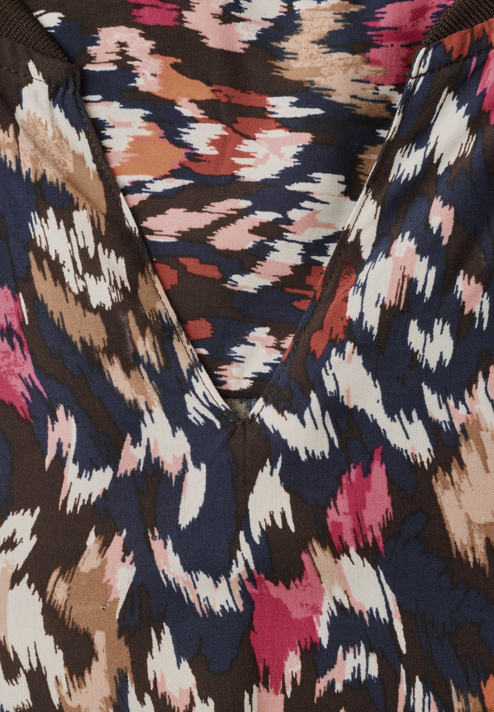 Multicolor-Print Blouse, truffle brown 37747 Bild 2