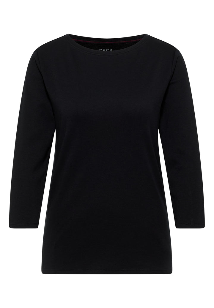 NOS Basic Boatneck, Black 10001 Bild 1
