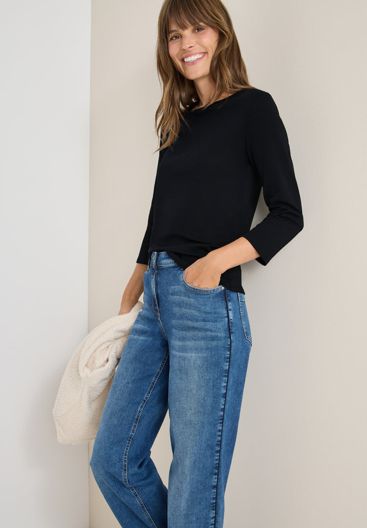 NOS Basic Boatneck, Black 10001 Bild 3