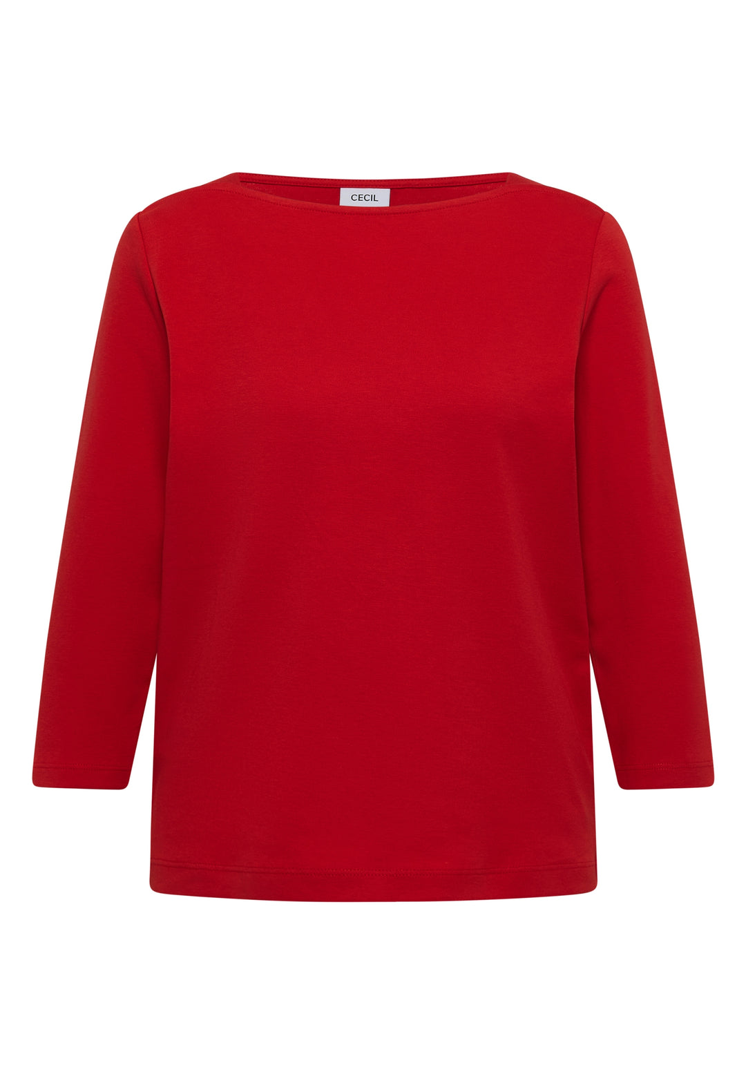 NOS Basic Boatneck Shirt, flame red 17902 Bild 1